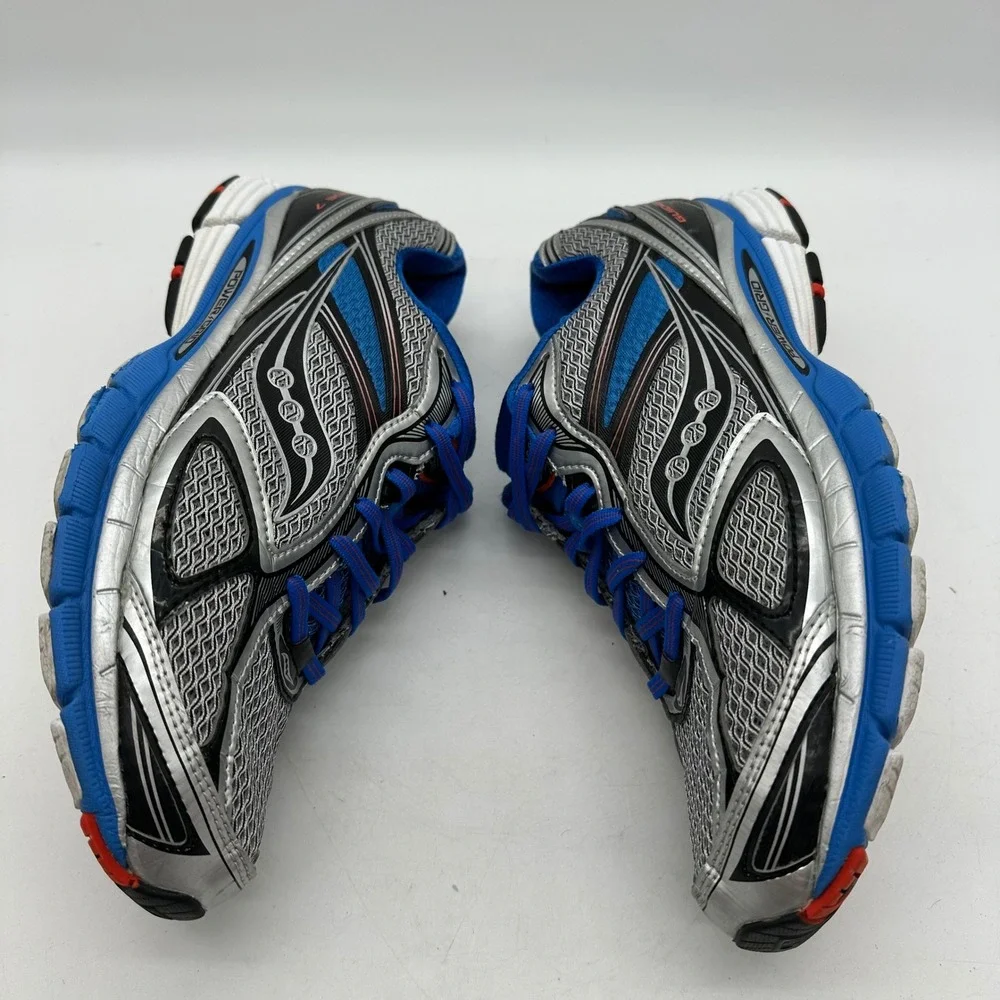 Saucony 20228-1 Mens 10 Silver/Blue Guide 7 Stability PowerGrid Running Shoes